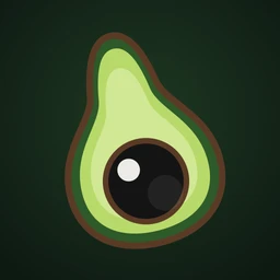 AvoSnooker app icon: an avocado half whose stone is a snooker ball.